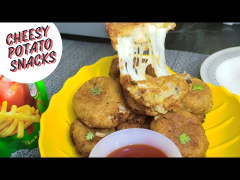 Crispy and Cheesy Potato snacks|Kids Favorite Snacks Recipe|How to make Cheesy Bites @Food Zest 786