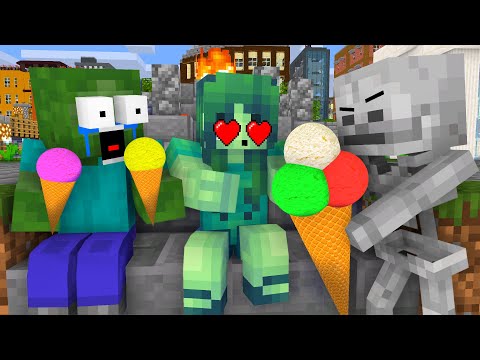 Monster School : THE CURSED LOVE OF ZOMBIE APOCALYPSE - Minecraft Animation