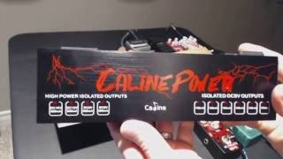 Video thumbnail for Caline CP-08 ISOLATED Power Supply Demo by Old7StringGuy