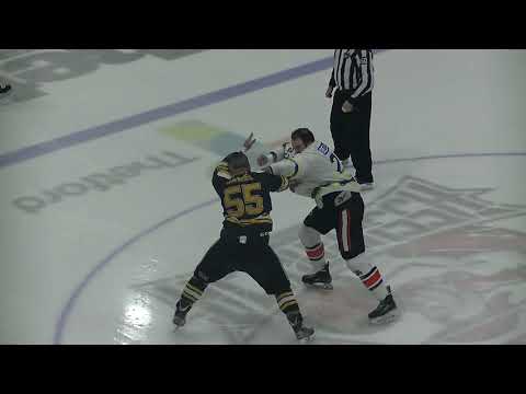 Fight/Bagarre Dave Hamel vs Thomas Bellemare 22 février 2020