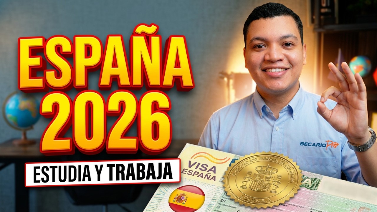 EMIGRAR a ESPAÑA en 2026: Estudia Becado y Trabaja Legalmente ✈️