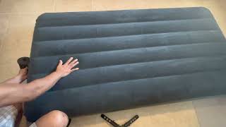 Unboxing of The Intex 10" Twin Standard Dura-Beam Airbed Mattress with Fiber-Tech Construction