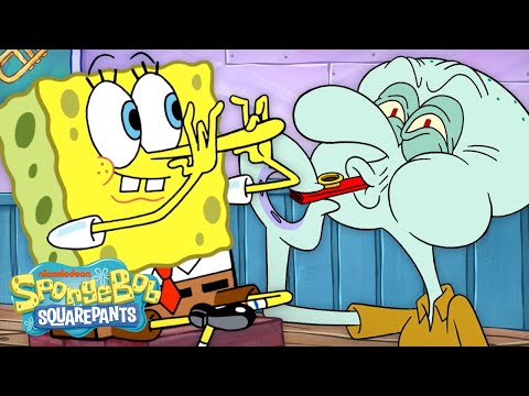 Squidward Goes To Clarinet Lessons 🎼 | "Mandatory Music" Full Scene | SpongeBob