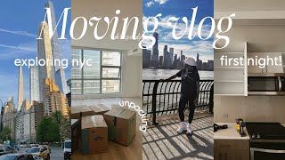 MOVING VLOG Ep3 | Exploring NYC + Our First Night & Assembling Furniture