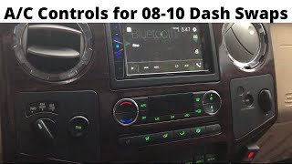 Auto Climate A/C Controls by Chris Valentine for the 08-10 Super Duty Dash Swap