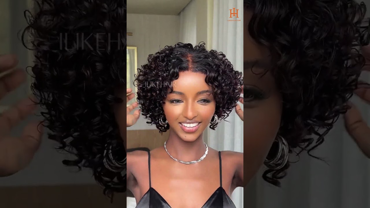 Colorful short curly wig for this cooler season🍁  #ILIKEHAIR
