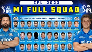 Mumbai Indians 2023 Squad — Mumbai Indians Squad After Auction 2023 — MI All New 24 Players list