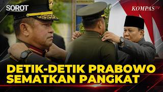 Detik-detik Prabowo Sematkan Pangkat ke Wakil Panglima TNI Maruli Simanjuntak
