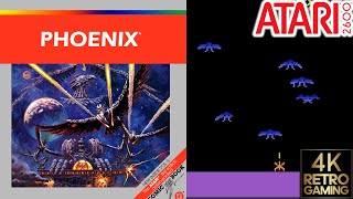 Phoenix Atari 2600 4k Gameplay