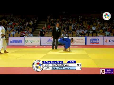 Judo 2013 Grand Prix Rijeka: Roper (GER) - Gjakova (KOS) [-57kg] semi-final
