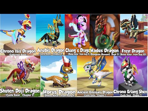 All Dragons in Final Divine event-Dragon Mania Legends | Hatched Farmer Dragon | DML