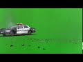 GREEN SCREEN FOOTAGE POLICE CAR CRASH