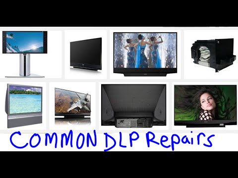 MOST COMMON EASY FIXES DLP TVs - no power, no picture, dots, blinking leds, turns off,