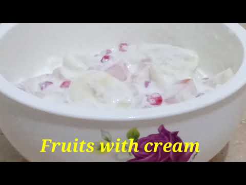 Fruit cream chaat with batool cooking..😍😍
