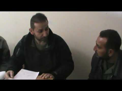 زيارة تفقدية يجريها العقيد فاتح حسون للمخفر الثوري في مدينة الرستن في ريف حمص