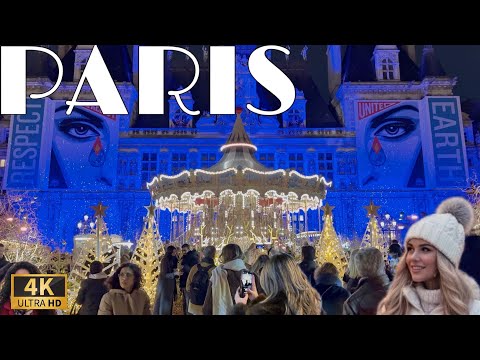 [🇫🇷Paris France 4K 120FPS Walking Tour] PARIS 🎄CHRISTMAS🎄 WALK 07/DECEMBER/2025