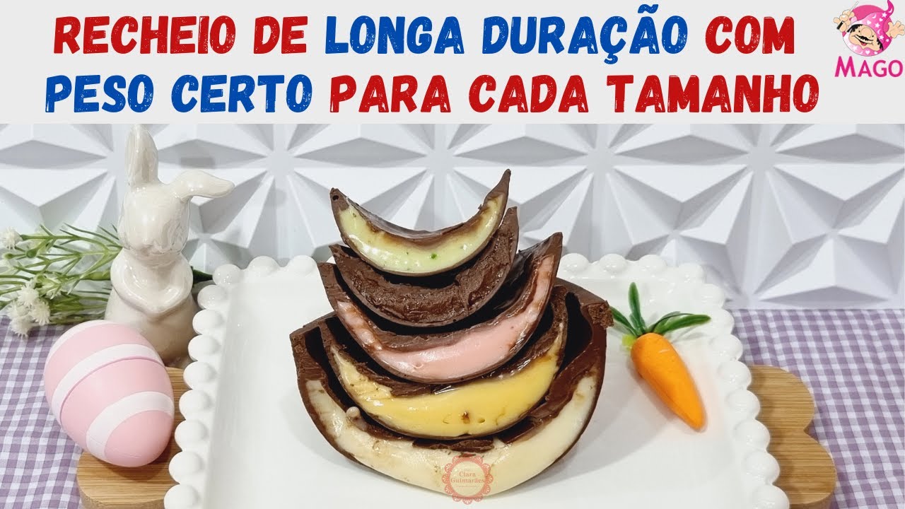 CASCAS RECHEADAS DE LONGA DURAÇÃO COM PESO CERTO DOS RECHEIOS PARA CADA TAMANHO (Aula mago)
