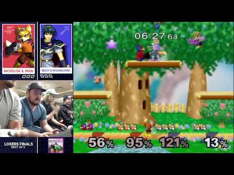 Beezy & missinglinc (B) vs. nicholisk & Jman (R) - Losers Finals - Smashkatoon 69