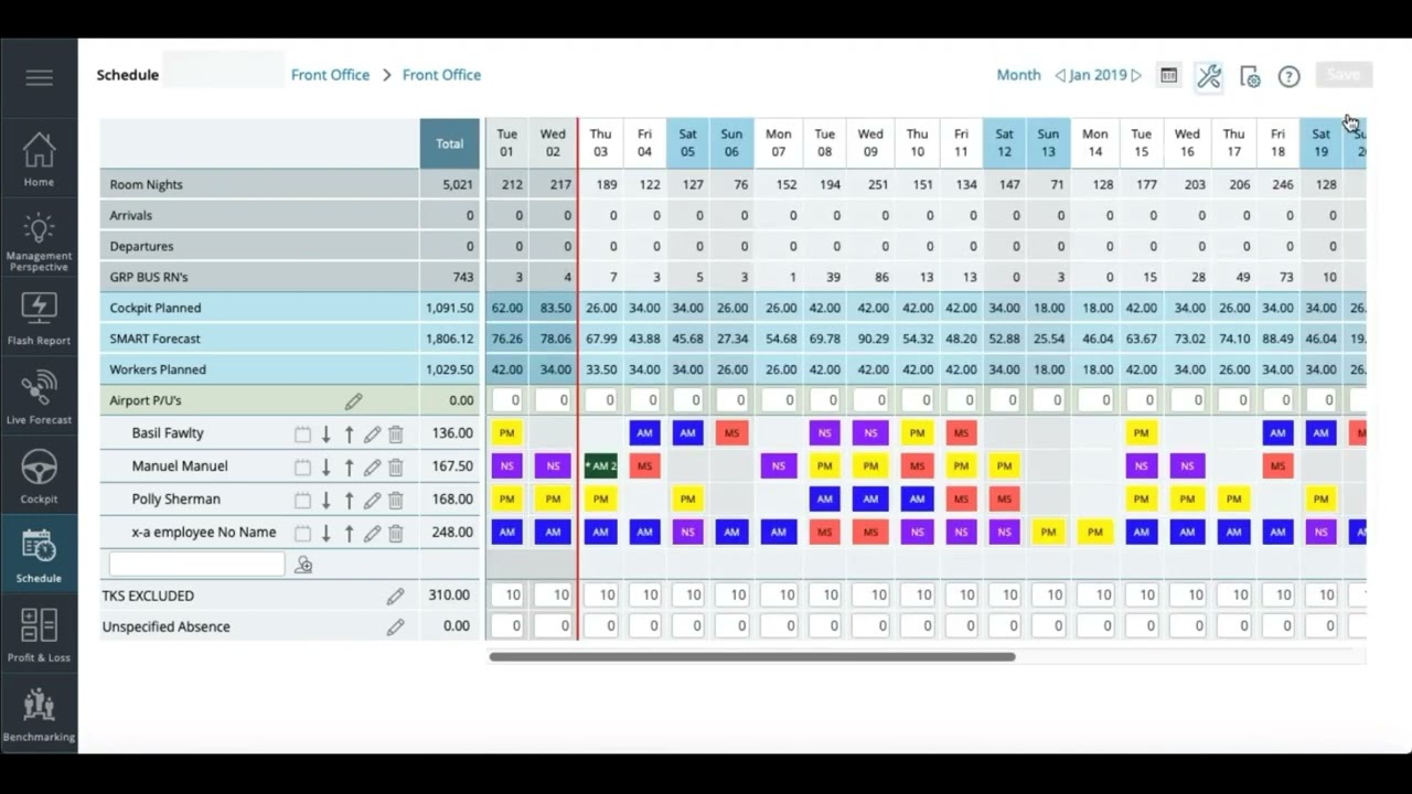 Schedule 7/8 How to replace shift codes for a period 