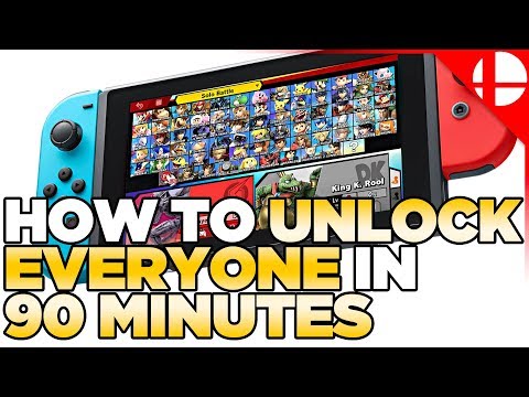 UNDER 90 MINUTES, Fastest Way to Unlock Characters in Smash Ultimate - Works on 2.0+