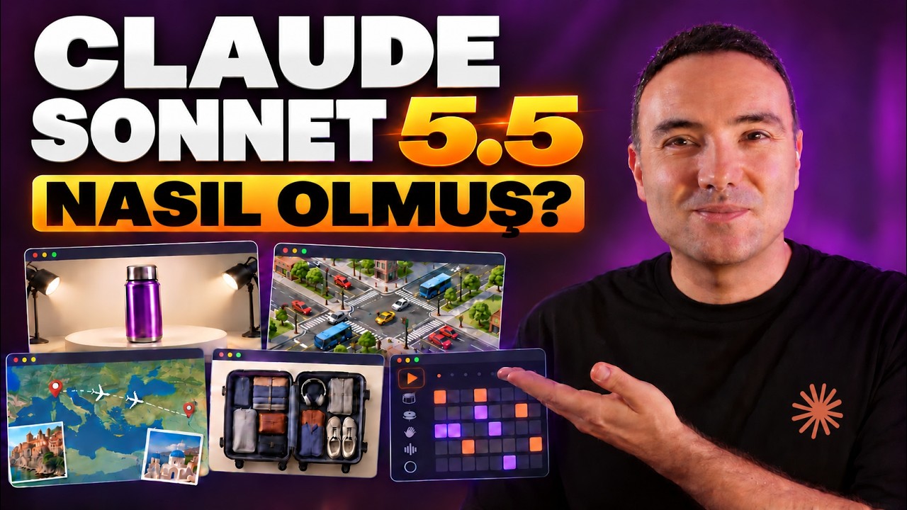 Claude Sonnet 5.5 ile Kod Yazmadan 5 Uygulama Yaptırdım!