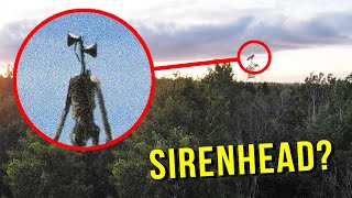 DRONE CATCHES SIREN HEAD AT HAUNTED SCREAMING FOREST!! (HE'S ACTUALLY REAL)
