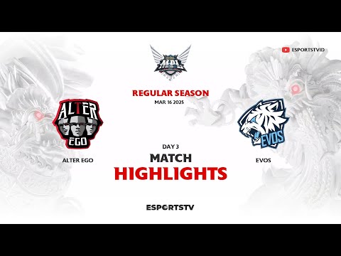Alter Ego vs EVOS HIGHLIGHTS MPL ID S15 | EVOS vs AE ESPORTSTV