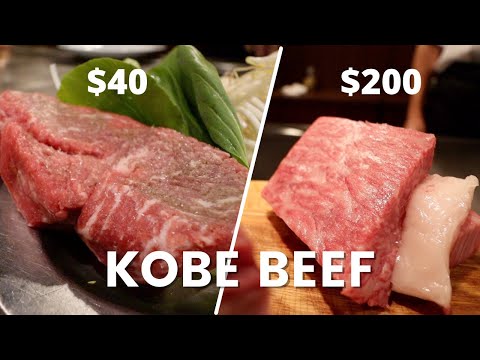 $40 Kobe Beef vs $200 A5 Kobe Beef