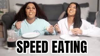 SPEED EATING CHALLENGE **HILARIOUS**