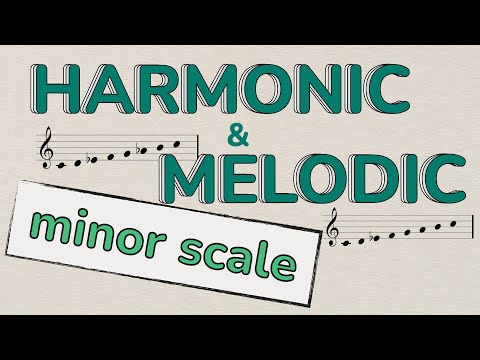 HARMONIC and MELODIC MINOR SCALE in 4 minutes!