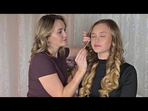 ASMR Perfectionist LONG Hair Curling With Detailed Makeup Application - Finishing Touches