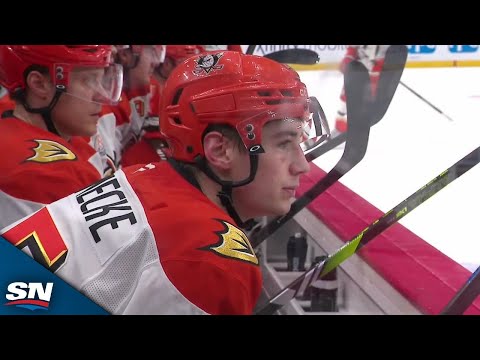 Ducks' Beckett Sennecke Beats Third-Period Buzzer To Score Tying Goal vs. Penguins