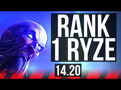RYZE vs GNAR (TOP) | Rank 1 Ryze, Rank 9, 1000+ games, 12/3/6 | BR Challenger | 14.20