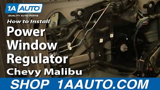 How to Replace Window Regulator 97-03 Chevy Malibu
