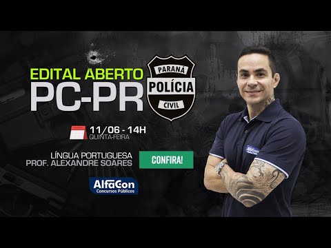 AO VIVO | Aula de Língua Portuguesa - PCPR - AlfaCon