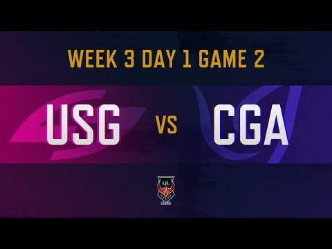 USG vs CGA｜LJL 2019 Spring Split Week 3 Day 1 Game 2