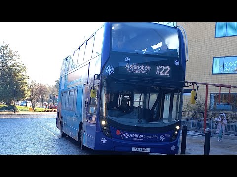 Advent Calendar 2022 Day 11: 7552/YX17 NOU Arriva Northumbria Adl Enviro 400 MMC On The X22