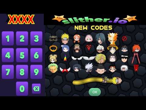 Slither.io NEW 10 SECRET CODES - VIP ANIME RELEASE - INVISIBLE NINJA (CODE UPDATE)