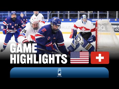 Хоккей Highlights: USA vs Switzerland | 2024 #U18MensWorlds