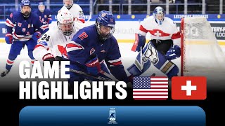 Хоккей Highlights: USA vs Switzerland | 2024 #U18MensWorlds