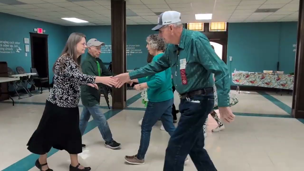 Square dancing with Tom Manning calling at the Friendly Squares in Festus, MO 3/17/25.