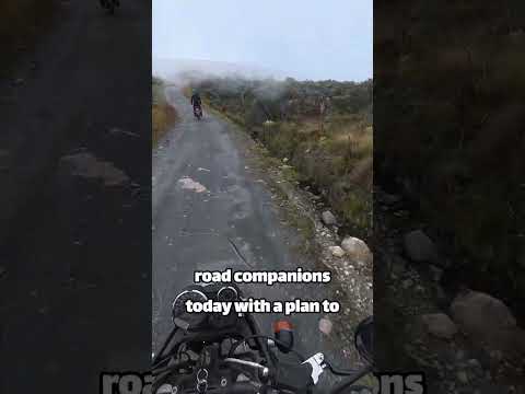 Made a friend and tore through the curves up to El Cocuy National Park 🏍️💨 #ElCocuy #Colombia