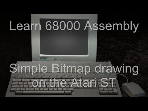 Simple Bitmap Drawing on the Atari ST - 68000 assembly Lesson S2