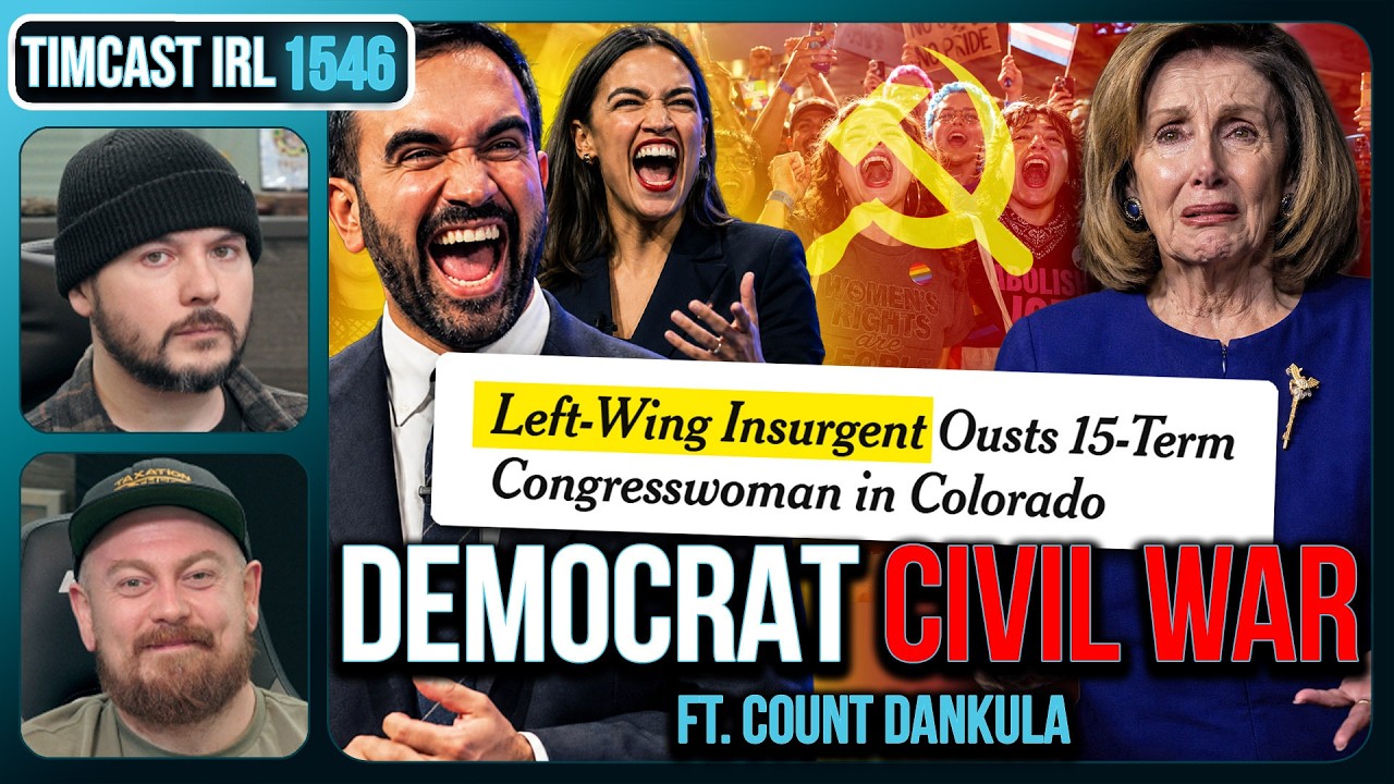 Democrat CIVIL WAR, Socialists OUST 15 Term Incumbent, US WORLD CUP GAME!! | Timcast IRL