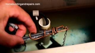 How To Repair A Broken Toilet Lever Arm Using Wire – Bathroom Repairs