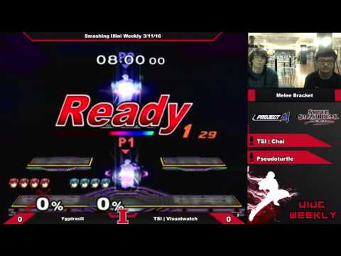 [Smashing Illini Weekly] Yggdrasill (Marth) vs. TSI | Visualwatch (Marth) SSBM Singles