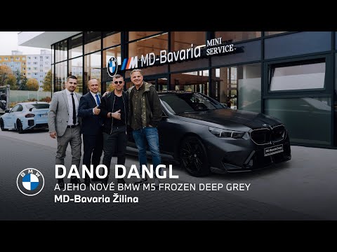 Dano Dangl si prevzal nové BMW M5 v Individual farbe Frozen Deep Grey.