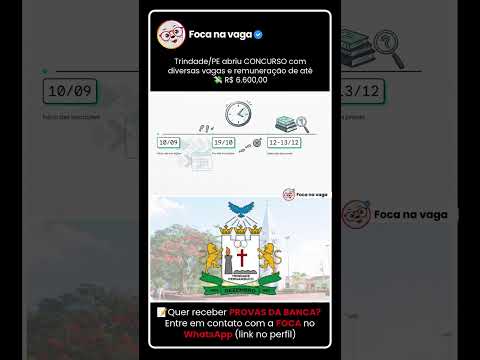 CONCURSO PÚBLICO DA PREFEITURA DE TRINDADE/PE: EDITAL PUBLICADO NO SERTÃO DO ARARIPE!