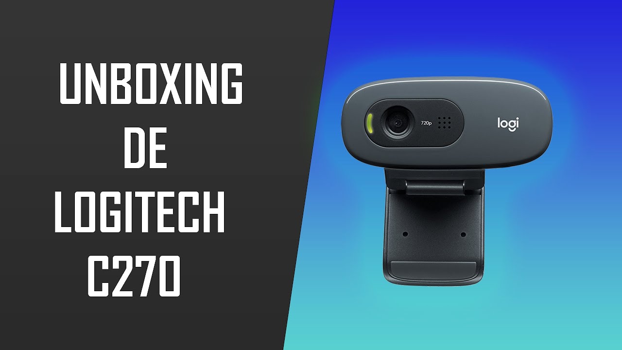 Unboxing de Webcam Logitech C270 - En Español