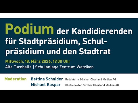 Podium Wetzikon Wahlen 2026